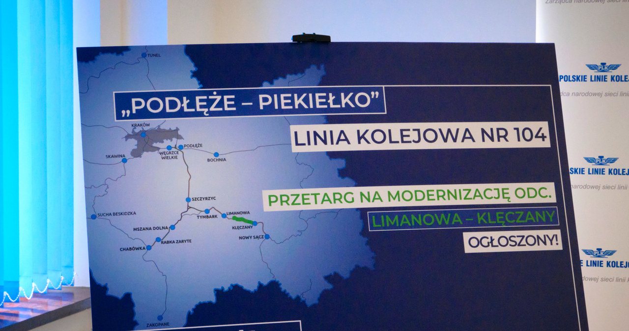 Modernizacja linii kolejowej Chabówka-Nowy Sącz. Przetarg na kolejny odcinek