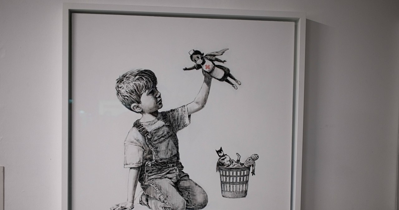 Banksy pomaga dzieciom. 200 tys. funtów ze sprzedaży obrazu
