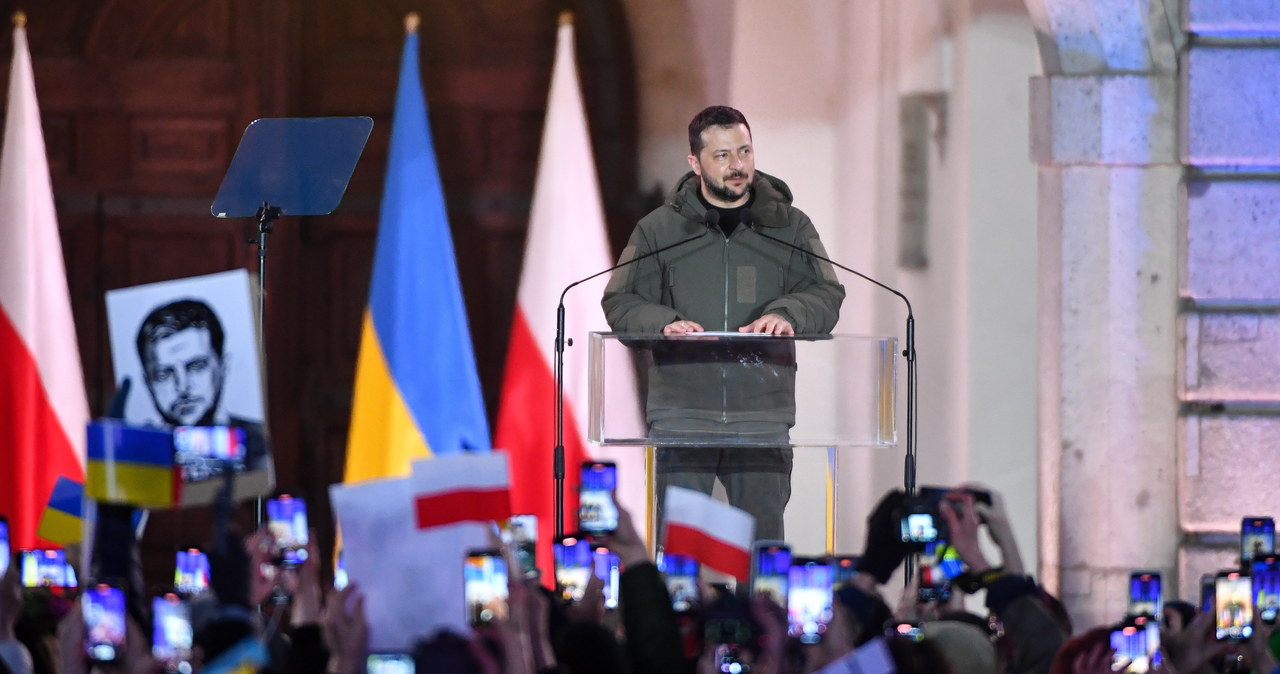 Wołodymyr Zełenski w Warszawie: Chylę czoła tobie, Polsko