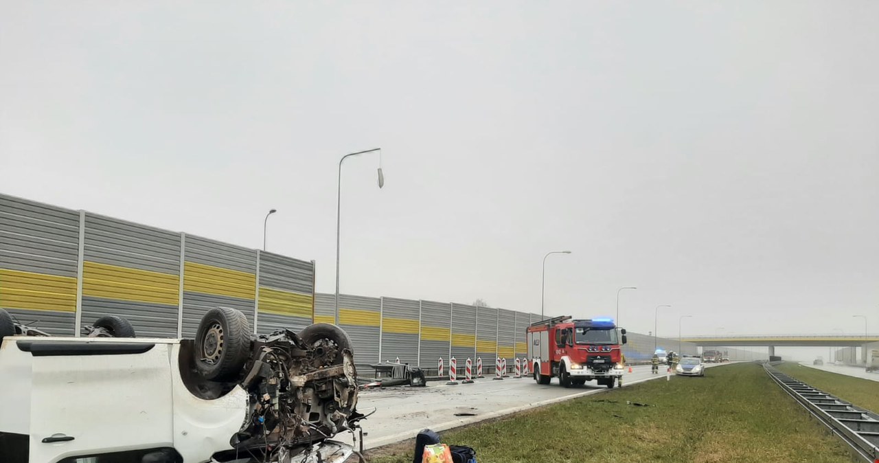Zderzenie kilku aut na S8. Są ranni