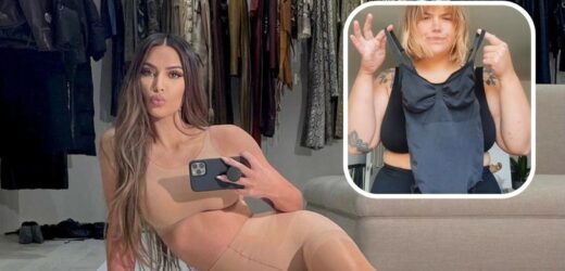 TikTokerka nie wierzyła, że zmieści się w body z kolekcji Skims od Kim Kardashian. Efekt ją zaskoczył