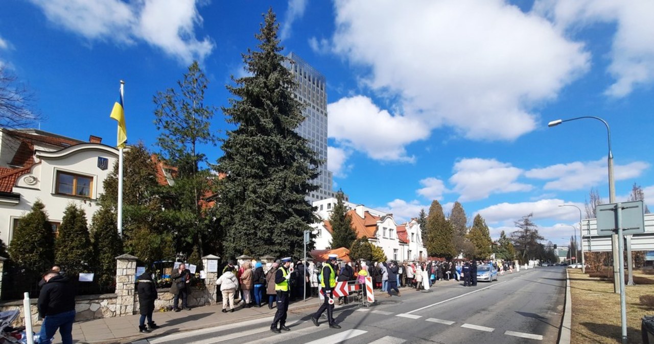 Mężczyzna podpalił się przed konsulatem Ukrainy w Krakowie