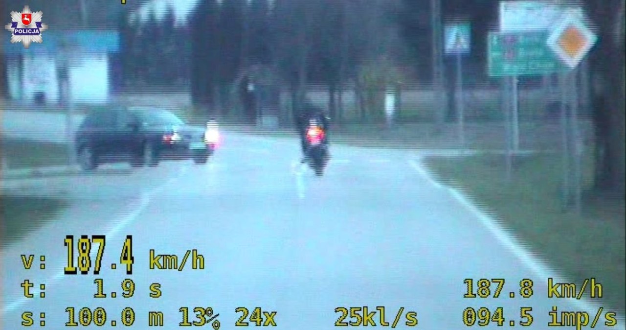 ​Pędził motocyklem ponad 180 km/h. Czeka go powtórny egzamin na prawo jazdy