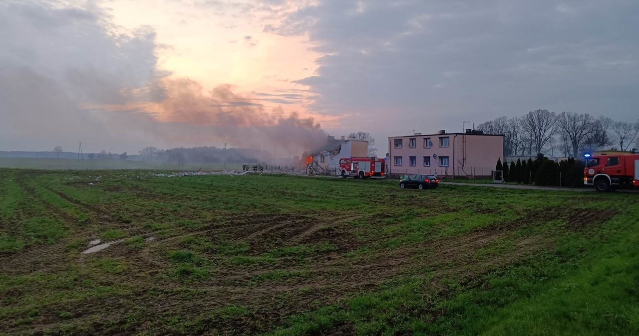 Wybuch gazu koło Wysokiej w Wielkopolsce. Są poszkodowani