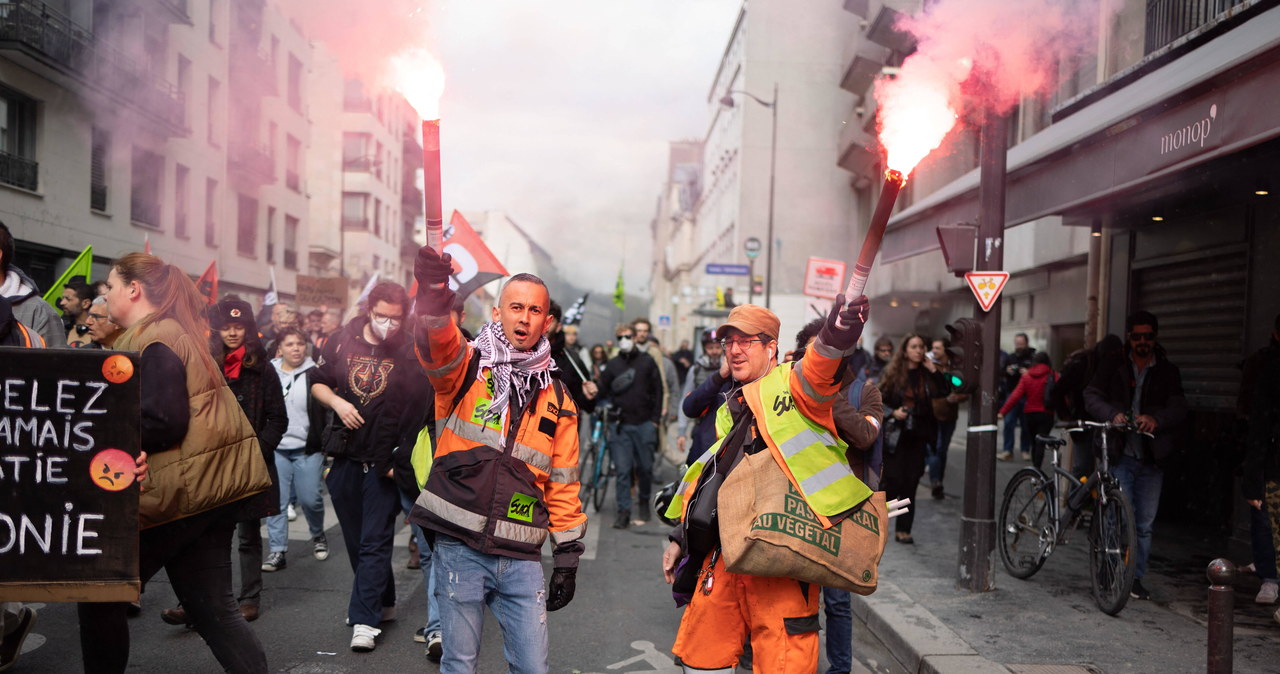 Szturm na paryską giełdę. „Jesteśmy tu, nawet jeśli Macron tego nie chce”
