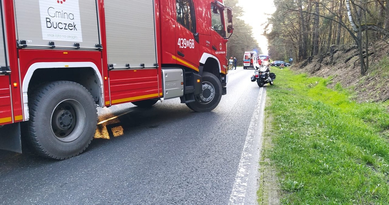Wypadek jednośladów w Łódzkiem. Mężczyzna zginął na miejscu