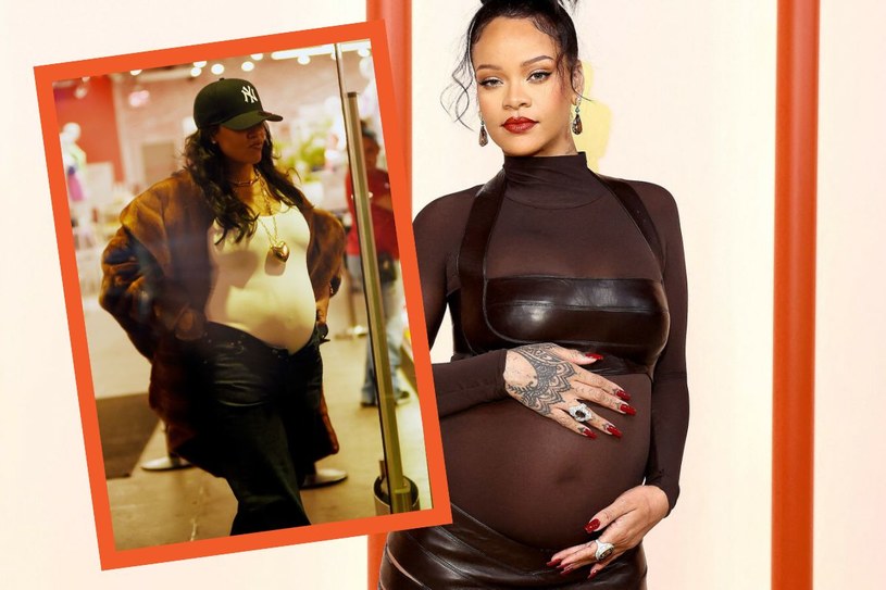Rihanna chwali się ciążowym brzuszkiem. Tak ubrała się na zakupy