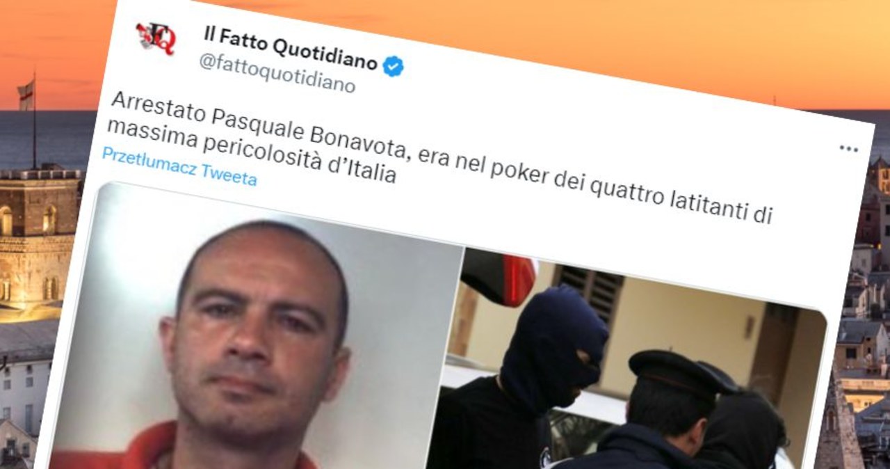 Szef najpotężniejszej włoskiej mafii schwytany. Wpadł w katedrze