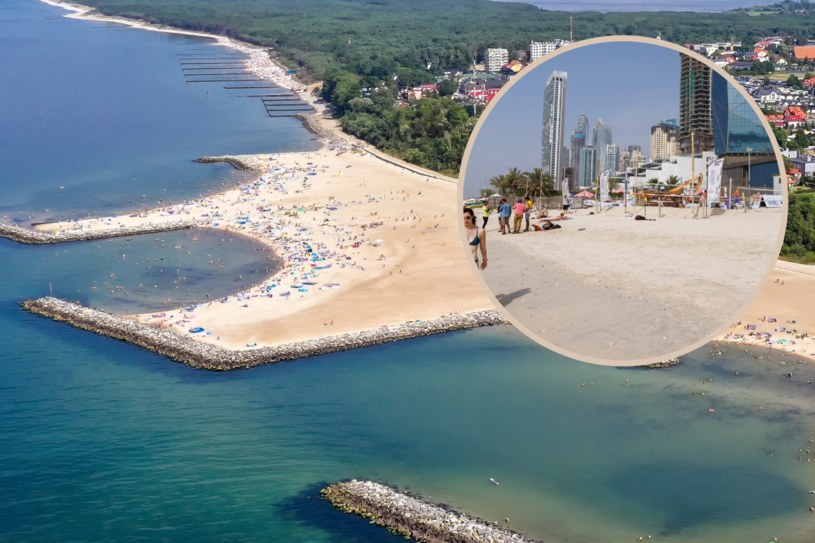„Polski Dubaj” nad Bałtykiem przyciąga tłumy. Nawet woda jest tu cieplejsza