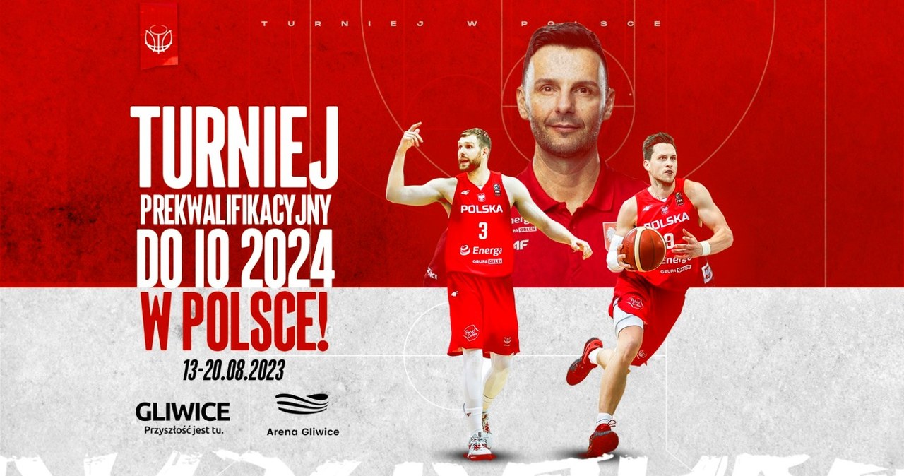 ​Polscy koszykarze o awans na igrzyska w Paryżu powalczą w Gliwicach