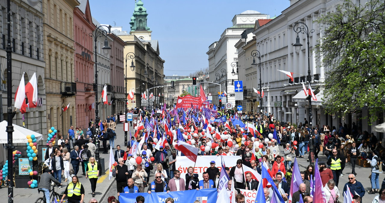 Pierwszomajowe utrudnienia w związku z przemarszami w stolicy