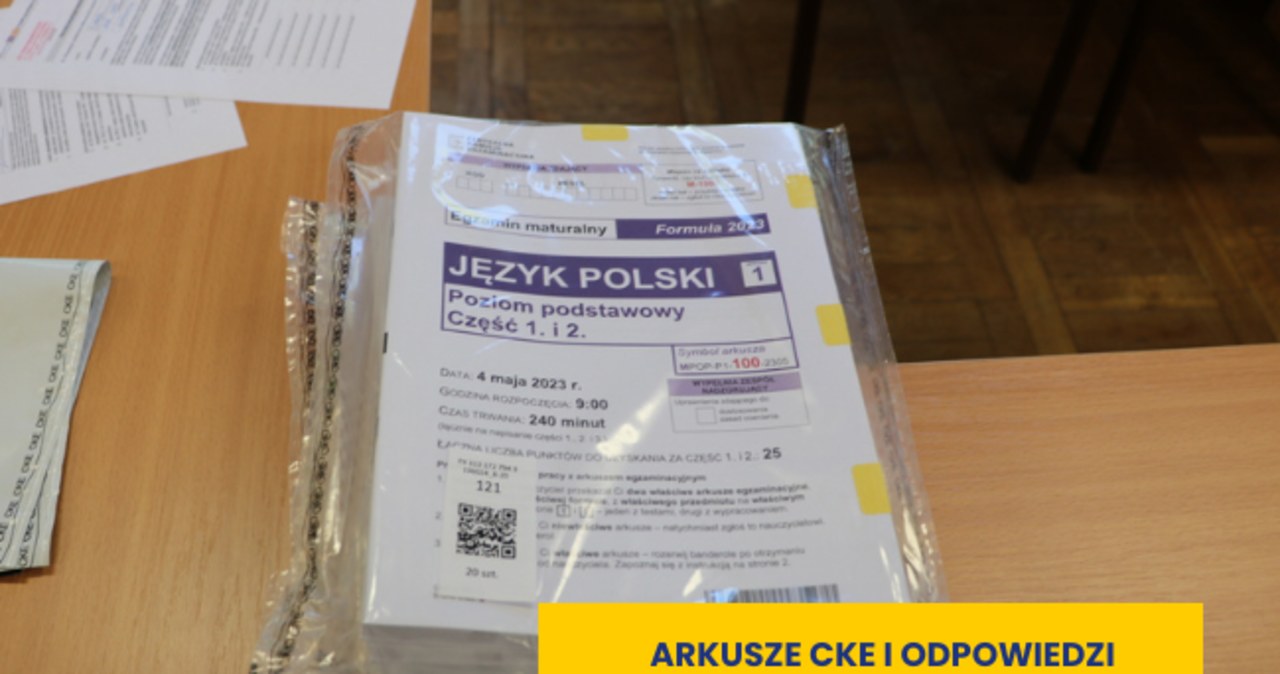​Matura 2023. Arkusze CKE oraz odpowiedzi. Język polski, poziom podstawowy