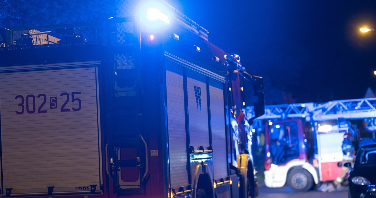 Wybuch i pożar budynku w Grodzisku Mazowieckim