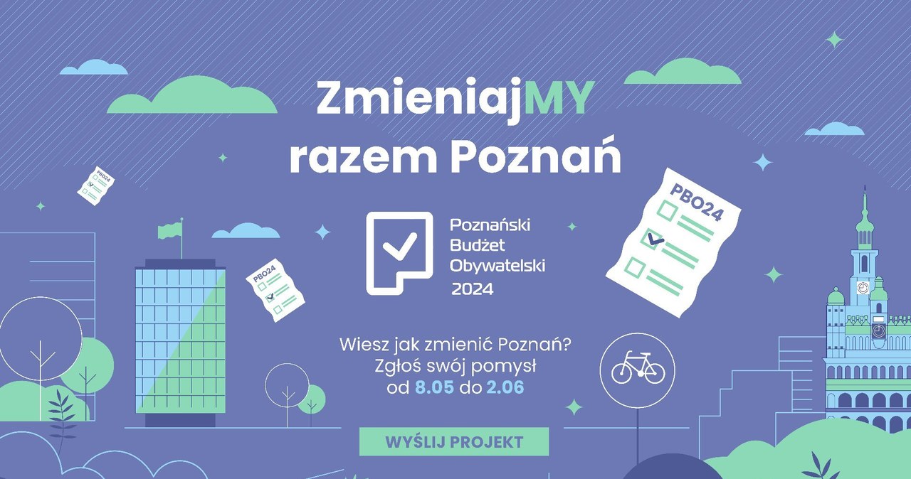 Poznański Budżet Obywatelski. Czas składania wniosków