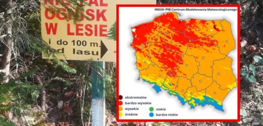 Zagrożenie pożarowe w Polsce. Wiele regionów w czerwonej strefie