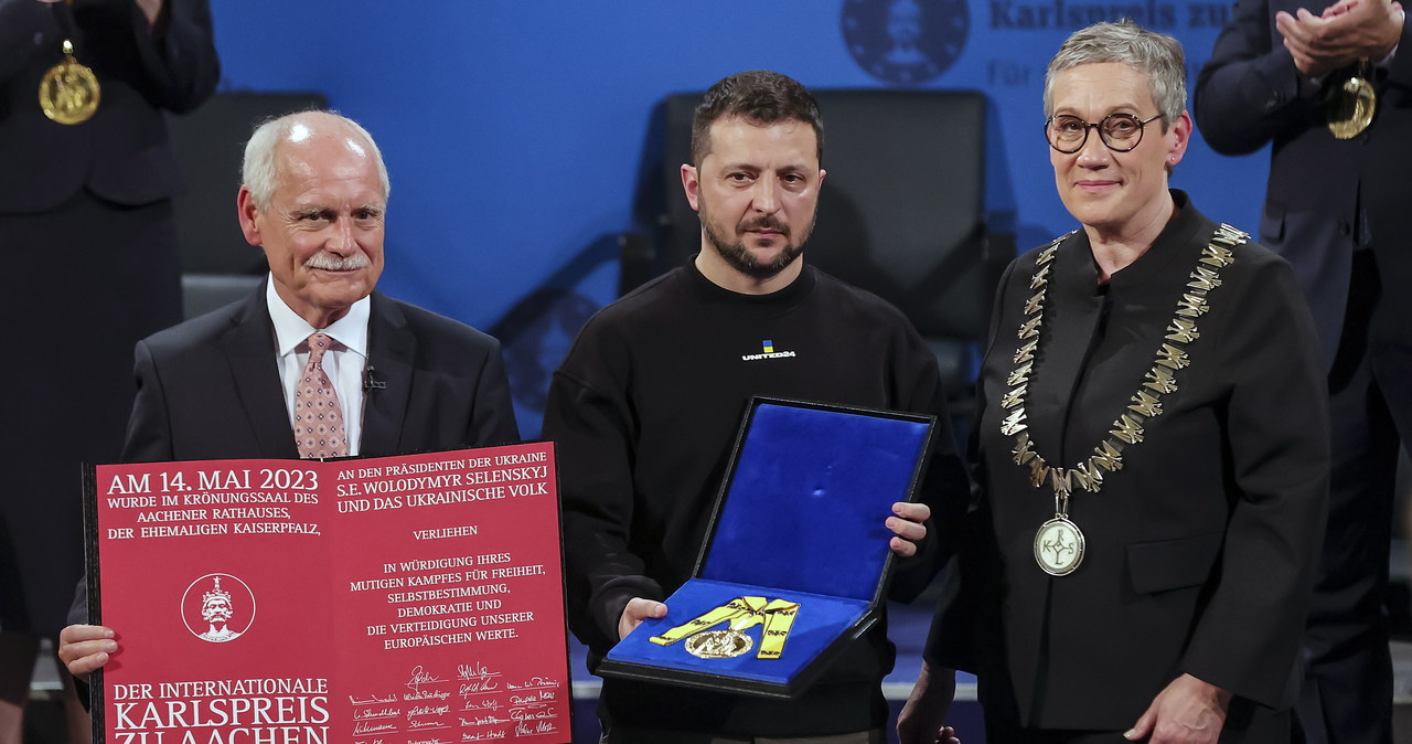 Zełenski wyróżniony Nagrodą Karola Wielkiego