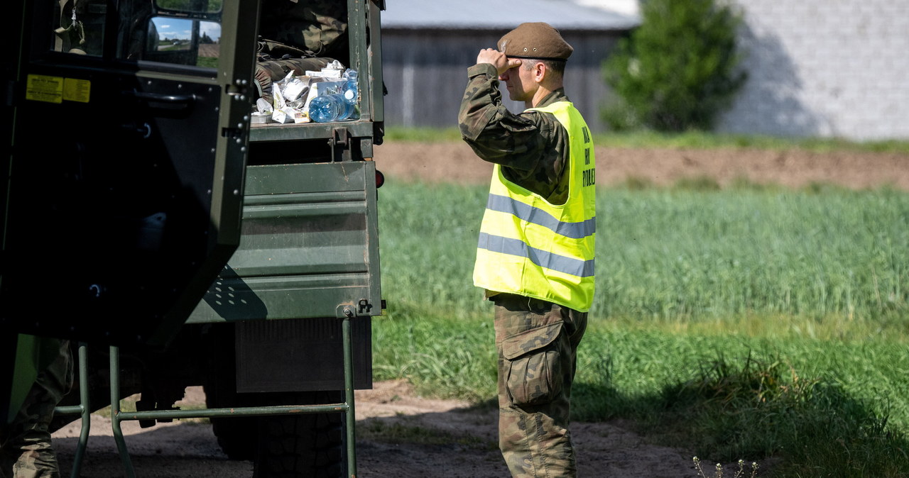 WOT w Kalejach. Żołnierze szukają balonu, który nadleciał z kierunku Białorusi