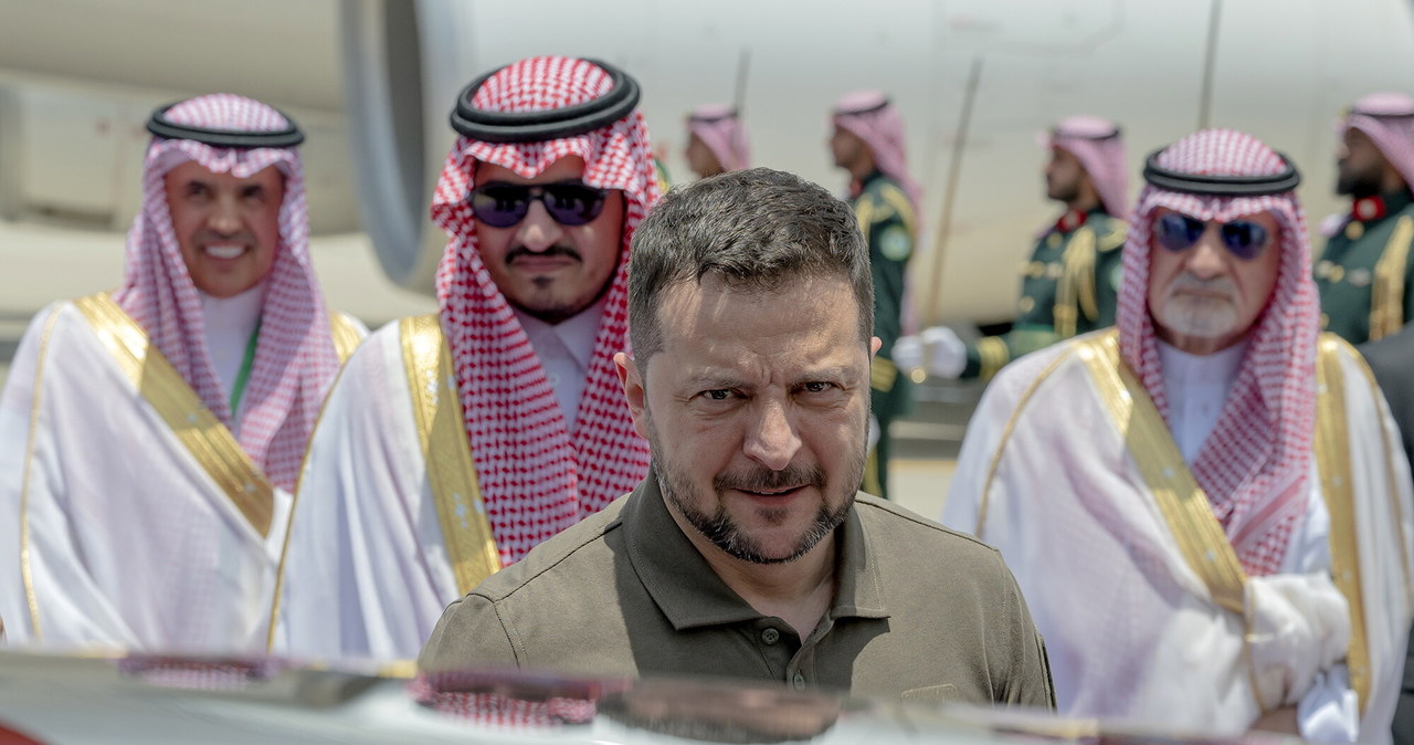 Wołodymyr Zełenski w Arabii Saudyjskiej. Rozmawiał o „formule pokoju”