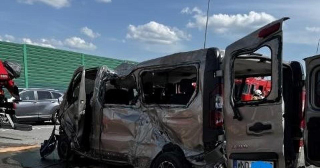 Poważny wypadek na autostradzie A1 pod Częstochową. Dwie osoby zginęły, są ranni