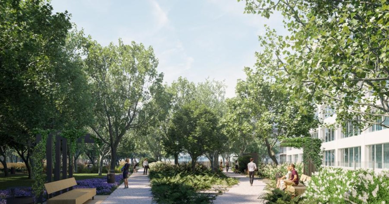 Będzie park wzdłuż linii kolejowej na Służewcu. Ruszyły prace