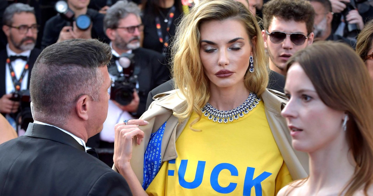 Mocny przekaz modelki w Cannes. Zwróciła się do Putina