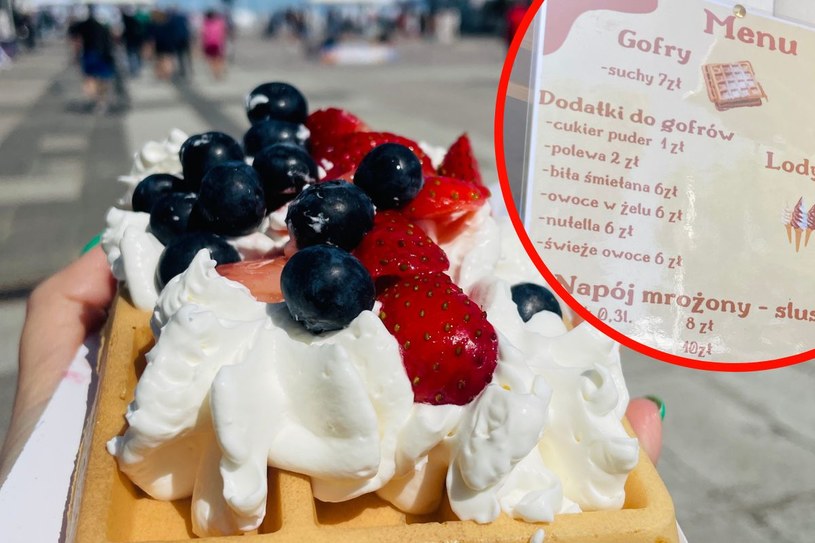 Chciała kupić gofra w Sopocie. Gdy zobaczyła cennik, chwyciła za telefon