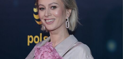 Katarzyna Zdanowicz w najmodniejszym kolorze sezonu. Dziennikarka wie, co jest trendy