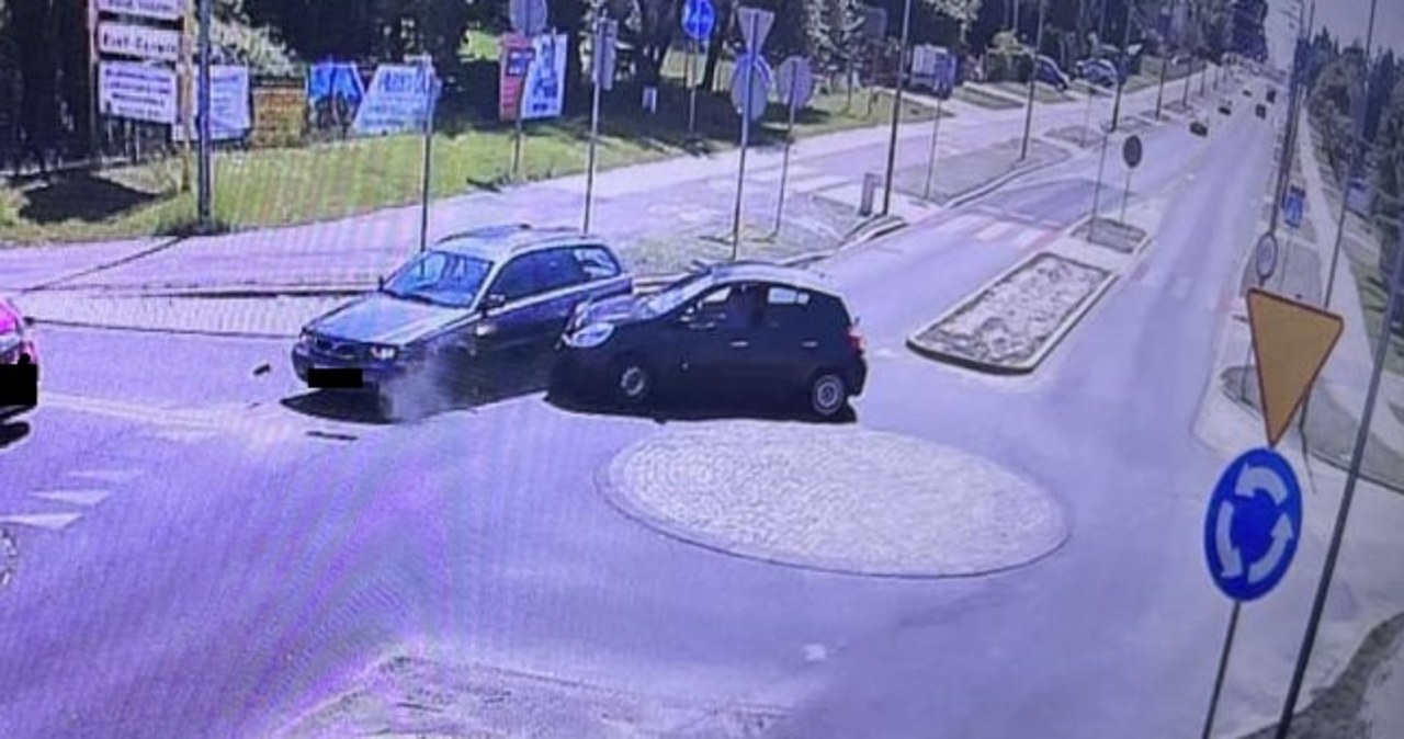 Spowodowała kolizję i … pojechała do pracy