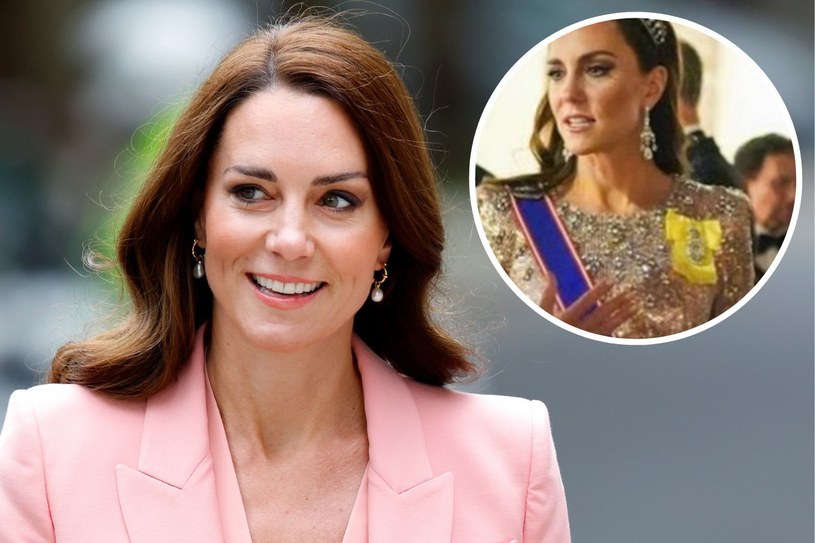 Księżna Kate w złotej kreacji za bajońską sumę. Po prostu bajka