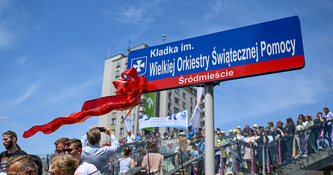 WOŚP oficjalnie patronem jedynej w kraju okrągłej kładki