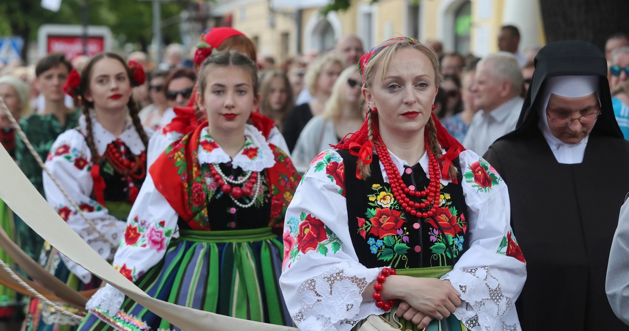 Boże Ciało na ludowo w Łowiczu