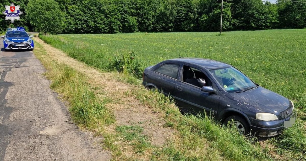 Pijany 44-latek wjechał autem do rowu. Miał blisko 4 promile