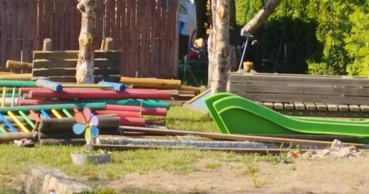 Z placu zabaw w przedszkolu ukradł zjeżdżalnię i piaskownicę