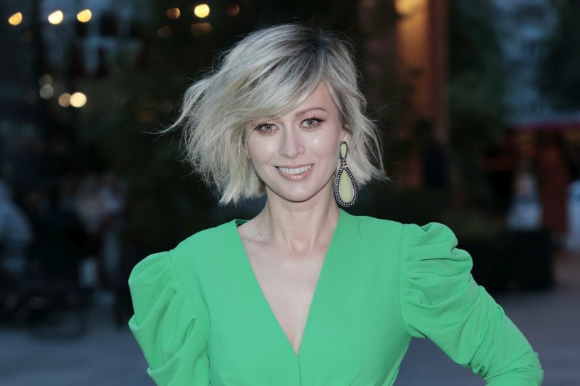 Katarzyna Zdanowicz w zieleni. Zachwyciła na pokazie Macieja Zienia