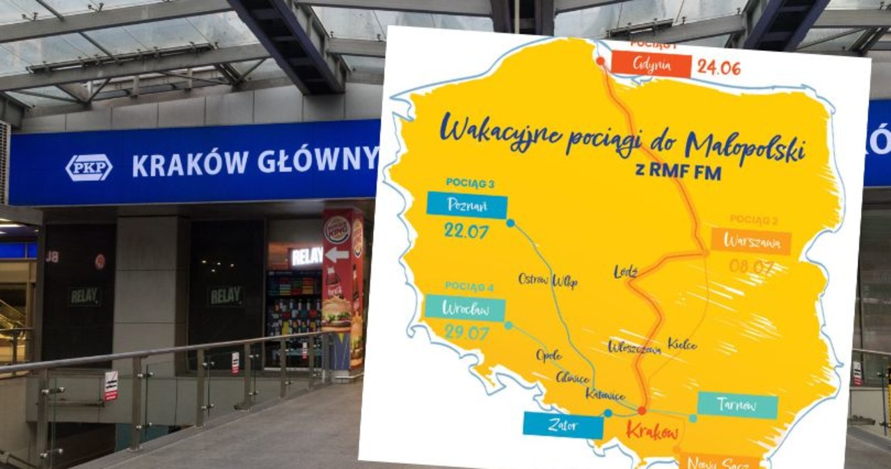 Wakacyjne pociągi RMF FM wracają! Odkryj z nami Małopolskę