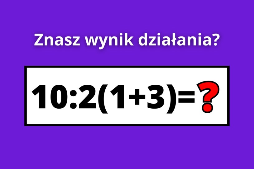 Prosta zagadka matematyczna podzieliła internautów. Nawet kalkulator się myli