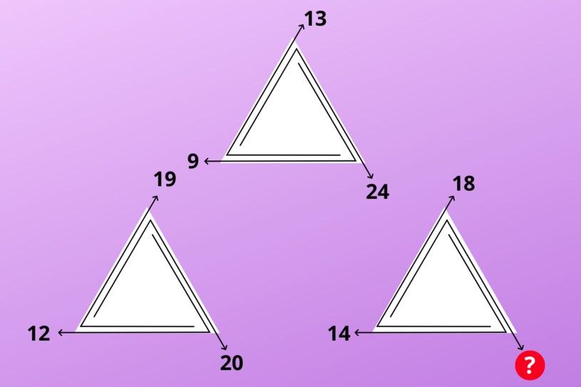 Test IQ: Jakiej liczby brakuje w rogu trójkąta? Ta zagadka matematyczna spędza sen z powiek wielu osobom