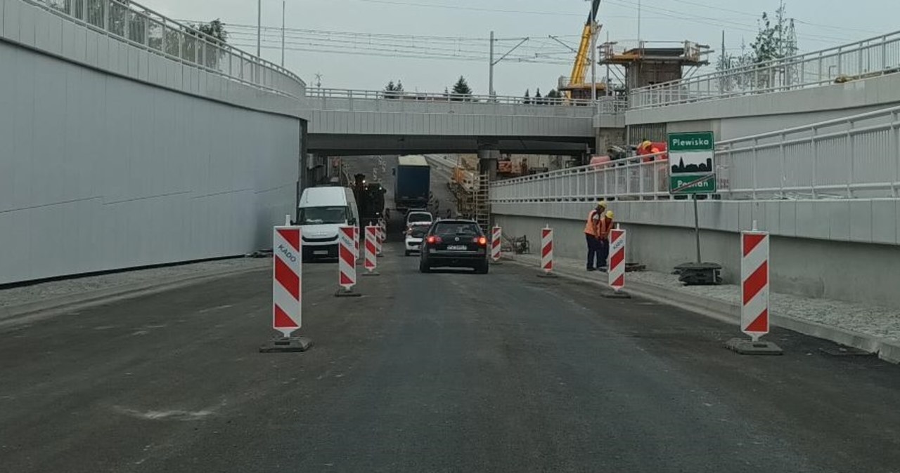 Trasa Poznań – Plewiska. O dziś ruch w jednym kierunku