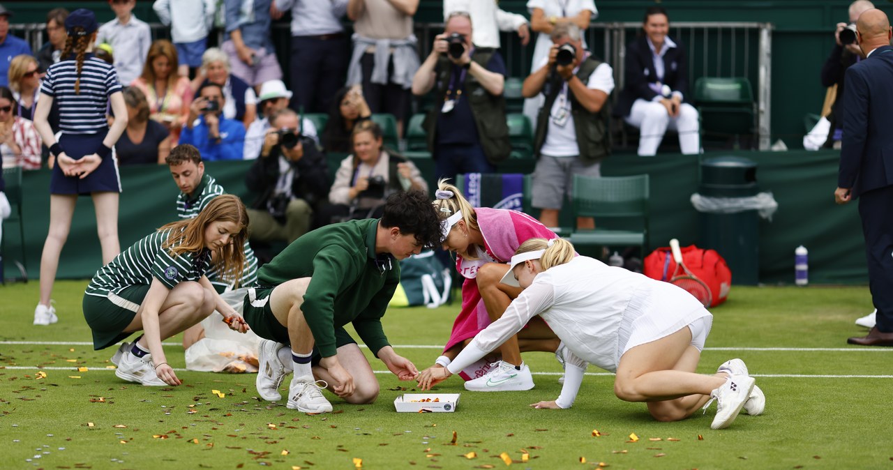 ​Konfetti i puzzle na kortach Wimbledonu. Protest emerytów z Just Stop Oil