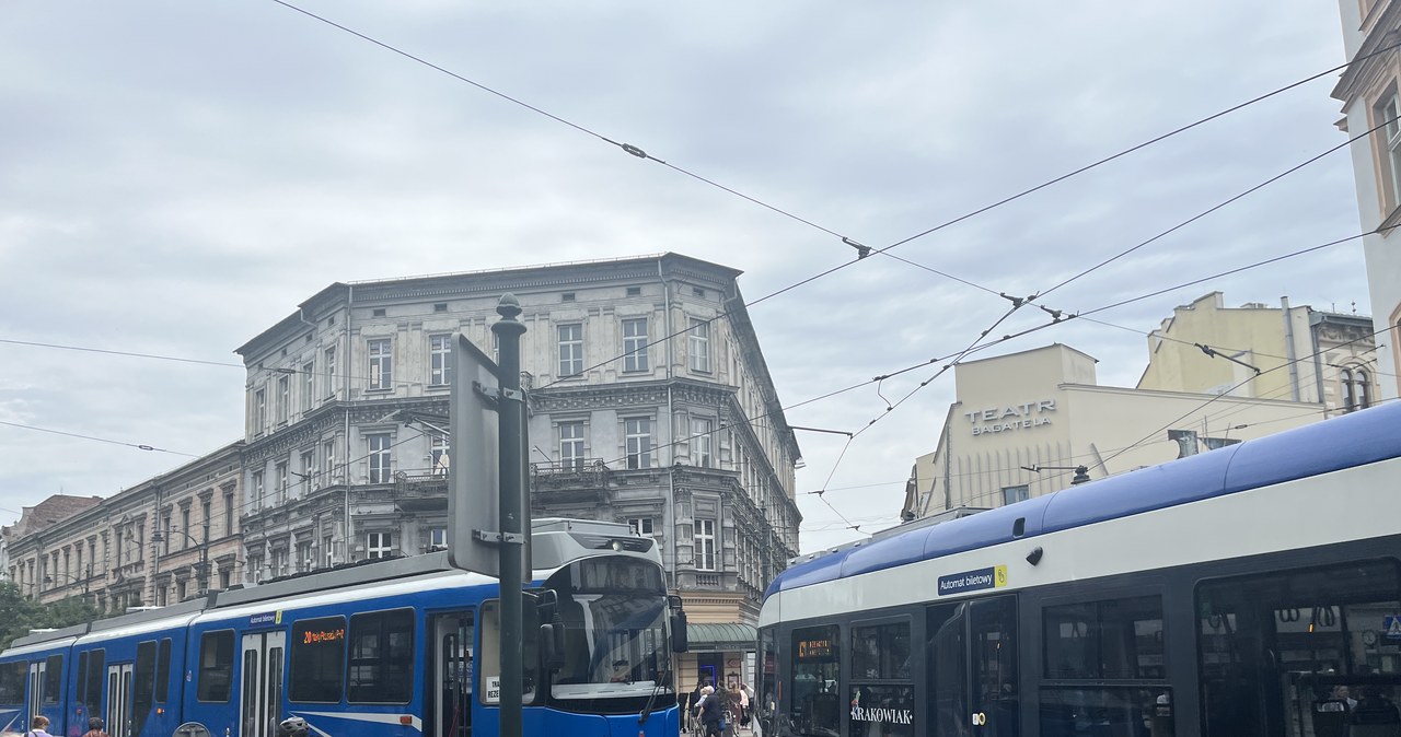 Awaria tramwaju w centrum Krakowa. Wstrzymany ruch do Bronowic
