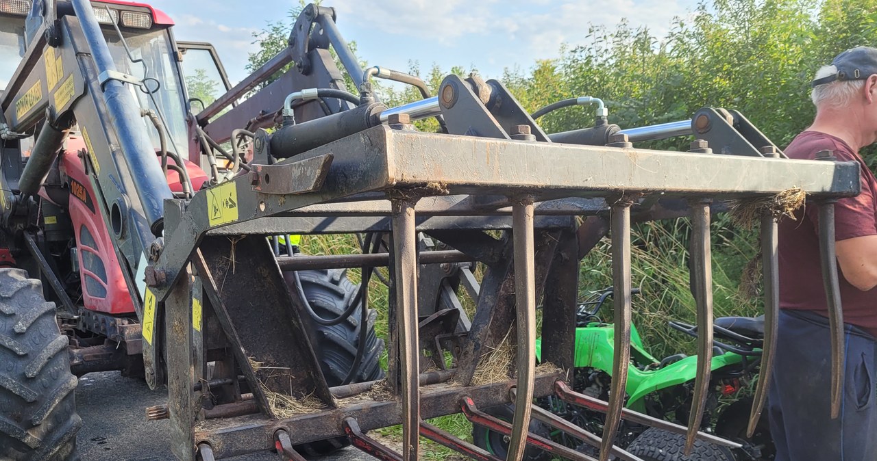 14-latka i 2-latek na quadzie zderzyli się z ciągnikiem