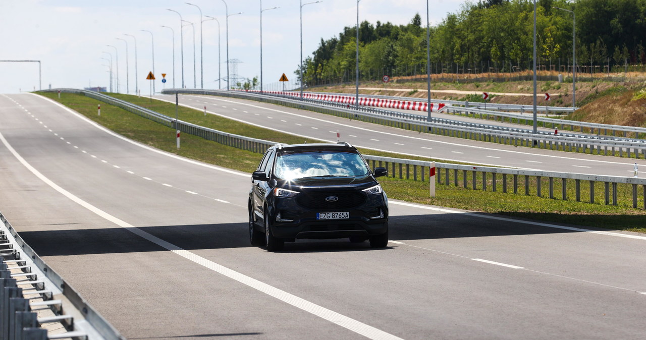 Łódź z obwodnicą autostrad i tras szybkiego ruchu wokół całego miasta