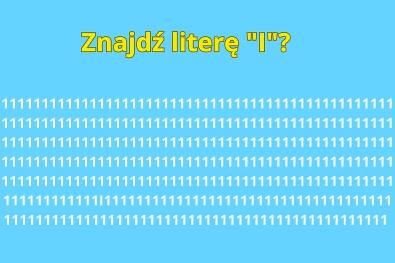 Prosty test na spostrzegawczość. Na rozwiązanie masz 5 sekund!
