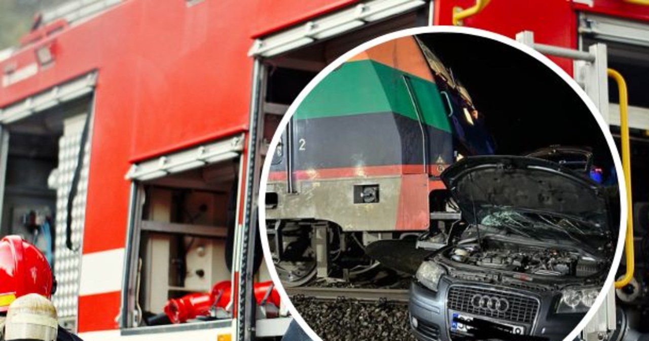 Wjechał prosto pod pociąg. 22-latek w ciężkim stanie trafił do szpitala