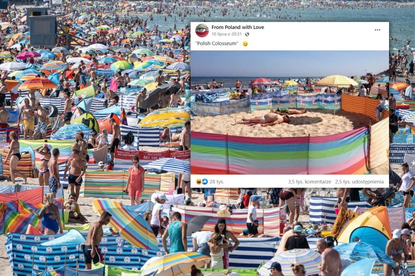 Zdjęcie z polskiej plaży stało się hitem sieci. Po prostu „polskie Koloseum”