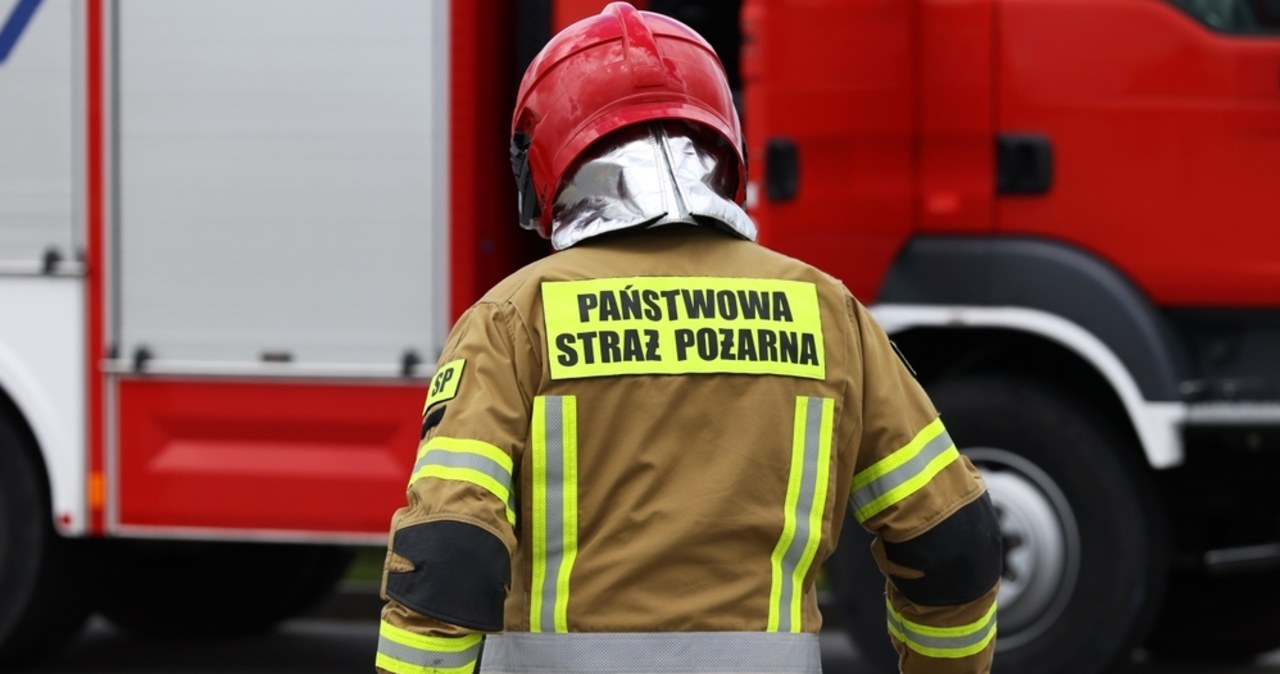 Pożar kampera w Ełku. W środku znaleziono dwa ciała