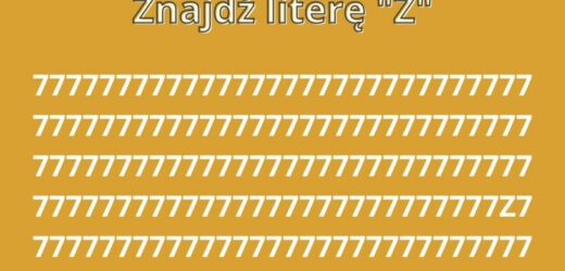 Test na spostrzegawczość, który sprawia wielu problem. Masz 5 sekund, by znaleźć „Z”. Czas start!