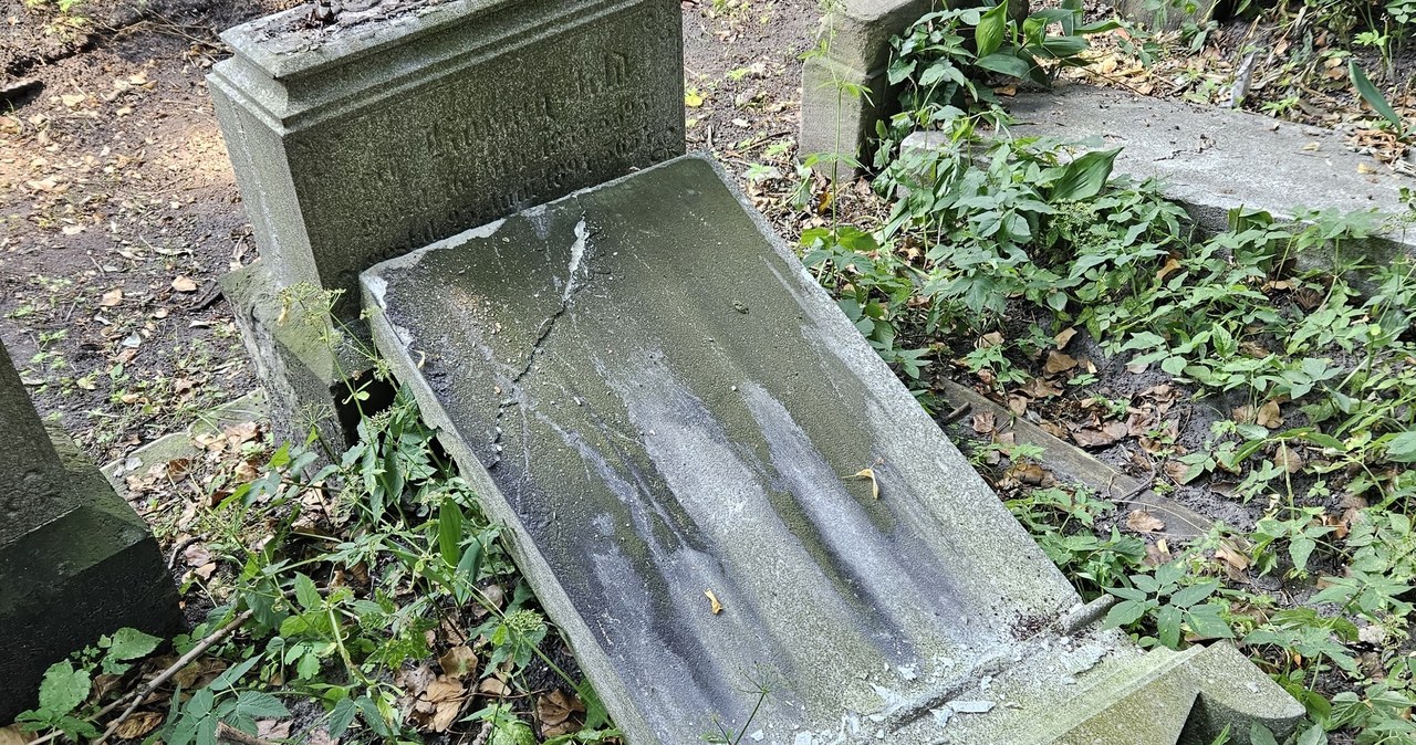 Dewastacja cmentarza żydowskiego w Katowicach. Wandale zniszczyli przedwojenne nagrobki