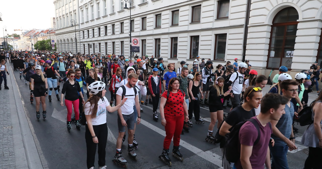 Rolkarze zablokują wieczorem cztery dzielnice Warszawy