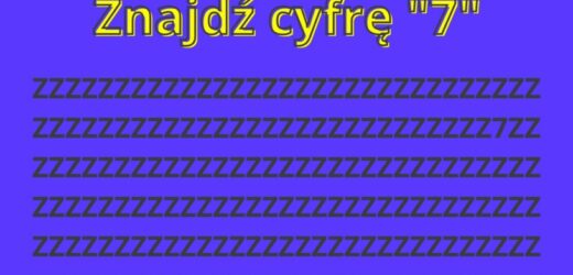Test na spostrzegawczość: Czy uda ci się znaleźć na obrazku cyfrę „7”? Masz zaledwie 5 sekund